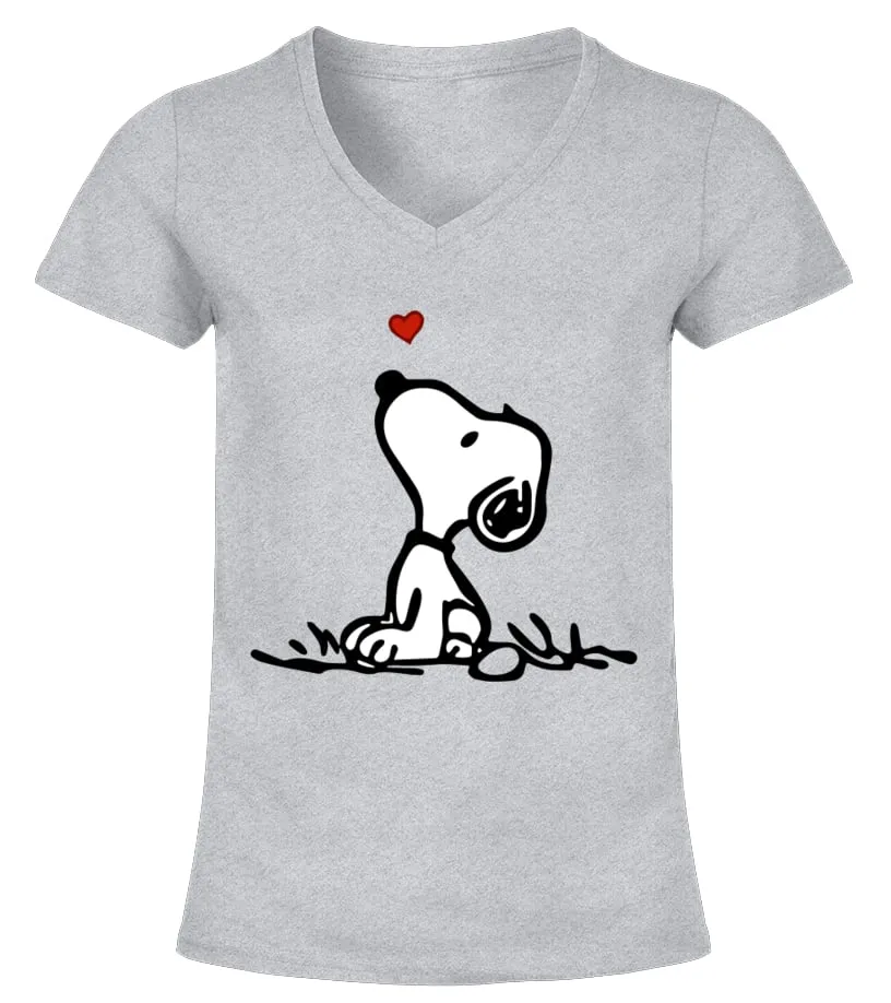 Adorable Beagle Delights: Wear Your Love with Our Merchandise Camiseta cuello pico Mujer